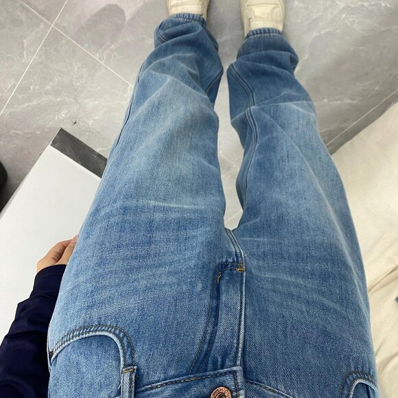 👖 Fleece Lined Wide Leg Jeans - Picture 2 of 5